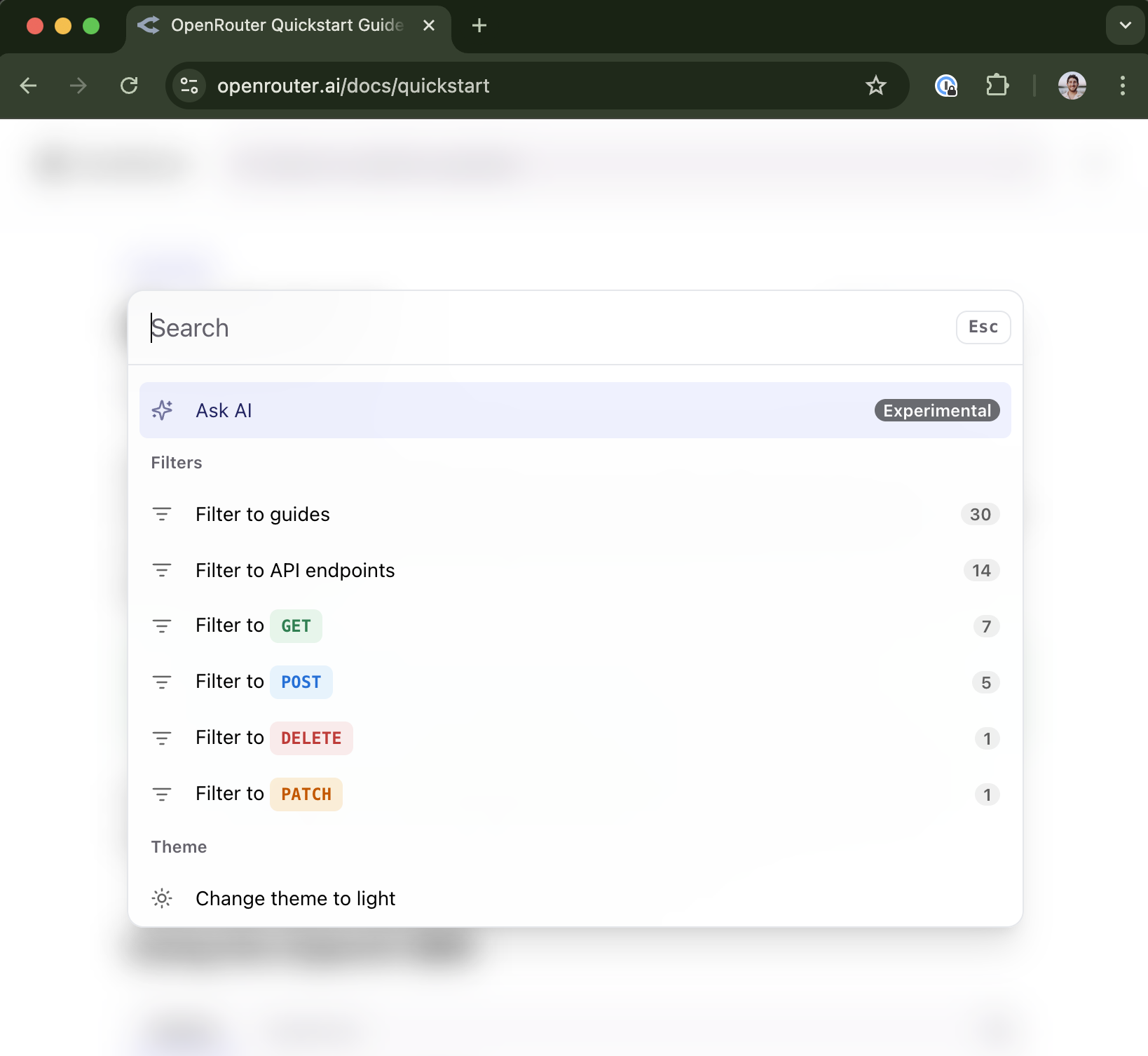 Accessing AI Search
