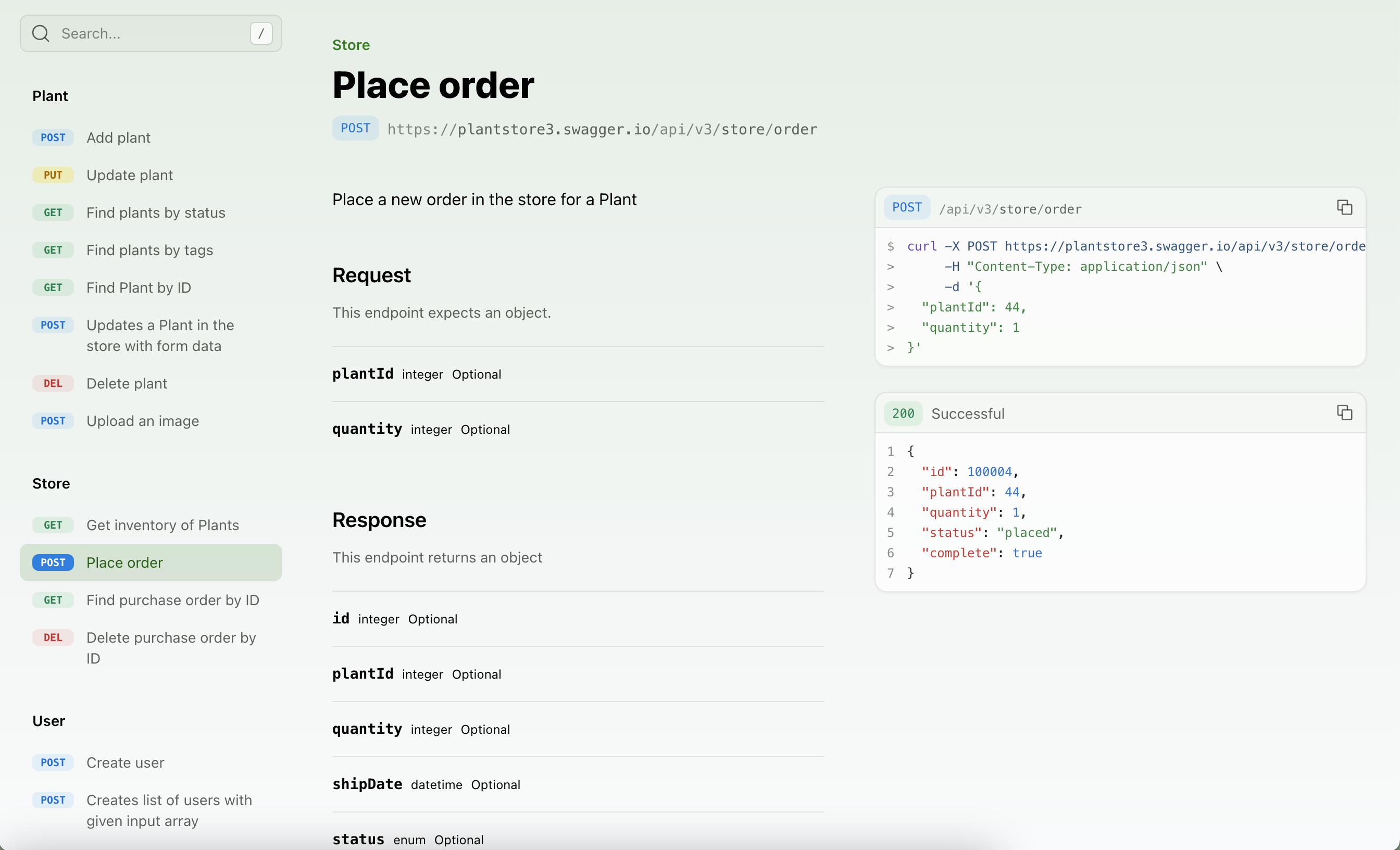 Flattened API Reference